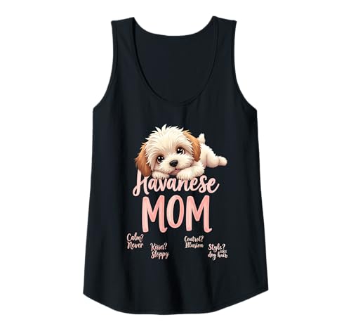 Damen Lustiges havanesisches Mom Dog Cuban Bichon Mama Humor Zitat Tank Top von Havanese Fun Designs