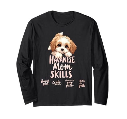 Lustiges havanesisches Mom Dog Cuban Bichon Mama Humor Zitat Langarmshirt Lustiges havanesisches Mom Dog Cuban Bichon Mama Humor Zitat Langarmshirt von Havanese Fun Designs
