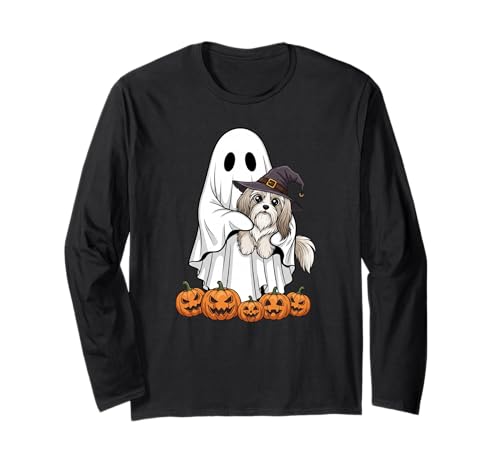 Lustiger Geist Havaneser Kürbis Halloween Kinder Herren Damen Langarmshirt Lustiger Geist Havaneser Kürbis Halloween Kinder Herren Damen Langarmshirt von Havanese Lovers Cute Halloween Outfits Boy Girl