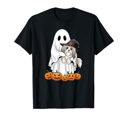 Lustiger Geist Havaneser Kürbis Halloween Kinder Herren Damen T-Shirt Lustiger Geist Havaneser Kürbis Halloween Kinder Herren Damen T-Shirt von Havanese Lovers Cute Halloween Outfits Boy Girl