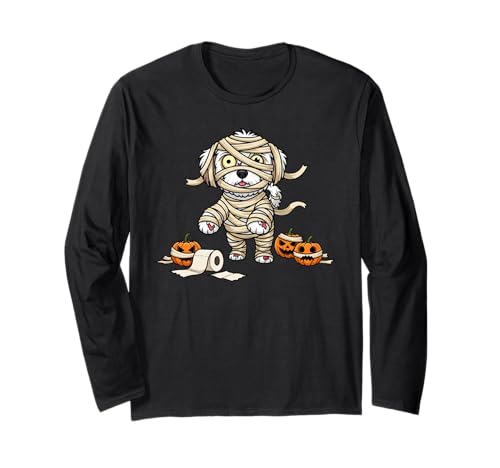 Lustiger havanesischer Mumien-Kürbis Halloween Kinder Herren Damen Langarmshirt Lustiger havanesischer Mumien-Kürbis Halloween Kinder Herren Damen Langarmshirt von Havanese Lovers Cute Halloween Outfits Boy Girl