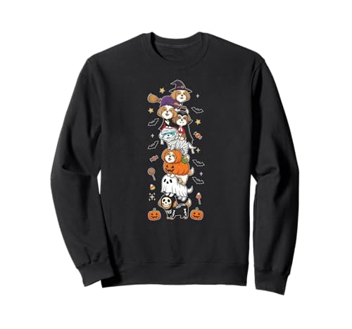 Havanesischer Hund Hexe Vampir Geist Halloween Kinder Herren Damen Sweatshirt Havanesischer Hund Hexe Vampir Geist Halloween Kinder Herren Damen Sweatshirt von Havanese Lovers Halloween Skeleton Mummy Outfits