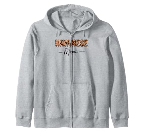 Leopardenmuster Havanese Mama Havaneses Kapuzenjacke Leopardenmuster Havanese Mama Havaneses Kapuzenjacke von Havaneses Havanese Dog Lover Gifts