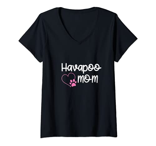 Damen Havapoo Geschenk für Mütter T-Shirt mit V-Ausschnitt Damen Havapoo Geschenk für Mütter T-Shirt mit V-Ausschnitt von Havapoo Heaven