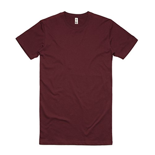 Have It Tall Men's Cotton Extra Long T Shirt, Herren Extra Tall T-Shirt, Extra lang geschnitten, Burgundy 3XL Extra Tall von Have It Tall