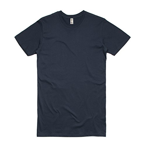Have It Tall Men's Cotton Extra Long T Shirt, Herren Extra Tall T-Shirt, Extra lang geschnitten, Navy Large Extra Tall von Have It Tall