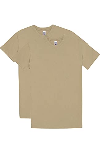 Have It Tall Men's Military T-Shirt Set 100% Ring Spun Cotton 2er Pack Desert Sand Large Tall von Have It Tall