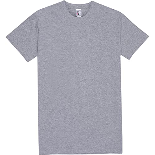 Have It Tall Men's Ring Spun Cotton T Shirt, Herren Tall T-Shirt, Lang geschnitten, Oxford Gray Small Tall von Have It Tall