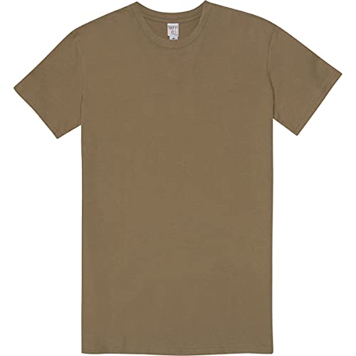 Have It Tall Men's Ring Spun Cotton T Shirt, Herren Tall T-Shirt, Lang geschnitten, Tan 499 Large Tall von Have It Tall