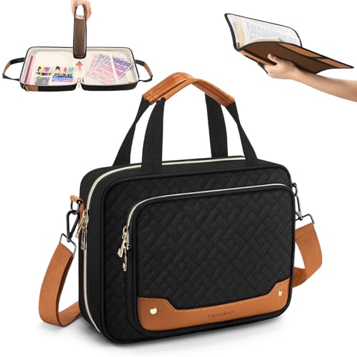HavenMinds Bibeltasche mit Halter, extra große Hüllen für Mädchen, abnehmbarer Schultergurt, Bibelstudiertasche aus Leder HavenMinds Bibeltasche mit Halter, extra große Hüllen für Mädchen, abnehmbarer Schultergurt, Bibelstudiertasche aus Leder von HavenMinds