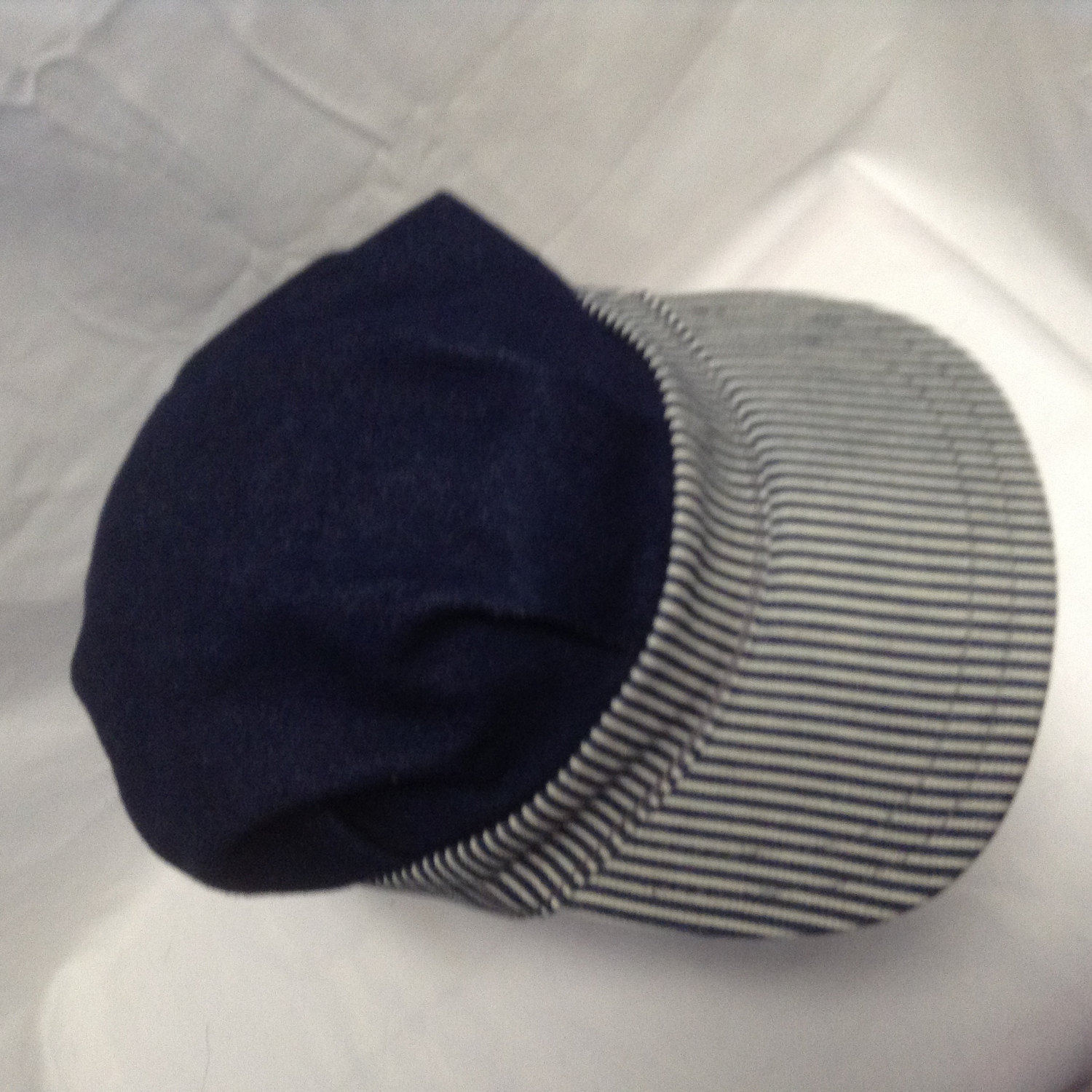 Dirigenten Mens Hut Cap Snap Zurück Schließen Verstellbar Marine Weiß Vgc Dirigenten Mens Hut Cap Snap Zurück Schließen Verstellbar Marine Weiß Vgc von Haventhisandthat