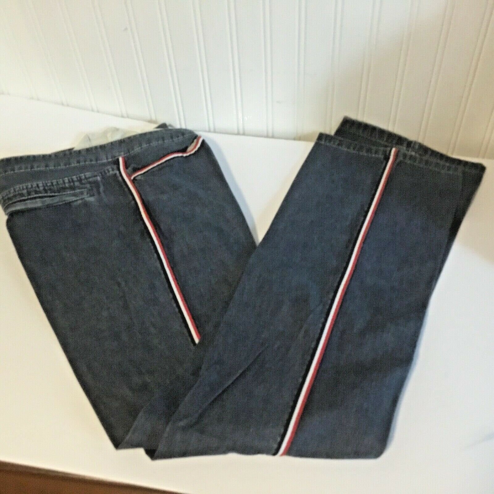 Tommy Hilfiger Womens Sz 2 Jeans Vintage Mit Rot-Weißem Streifenleg & Pocket Straight Leg von Haventhisandthat