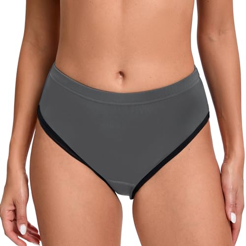 Havideto Radunterhose Damen Gepolstert Fahrradunterhose Atmungsaktive Radlerunterhose Damen Fahrrad Unterhosen 3D Gel Rad Unterwäsche Grau XXL von Havideto