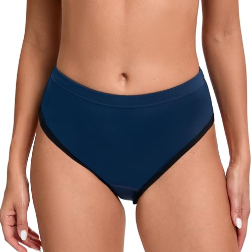 Radunterhose Damen Gepolstert Fahrradunterhose Atmungsaktive Radlerunterhose Damen Fahrrad Unterhosen 3D Gel Rad Unterwäsche Marine Blau XL von Havideto