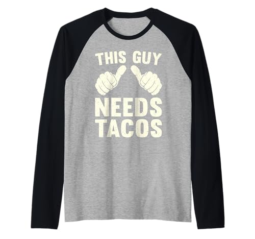 Herren Dieser Typ braucht Tacos | Lustiger Taco Tuesday Humor Fun Vintage Raglan Herren Dieser Typ braucht Tacos | Lustiger Taco Tuesday Humor Fun Vintage Raglan von Having Fun And Tacos That's Why I'm Here