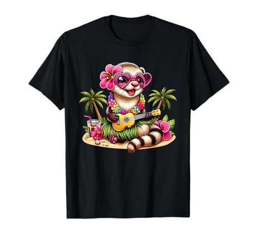 Lustiges Frettchen Hawaii-Kostüm Kinder Sommer Urlaub Frettchen T-Shirt Lustiges Frettchen Hawaii-Kostüm Kinder Sommer Urlaub Frettchen T-Shirt von Hawaii Ferret Summer Costume For Women Men