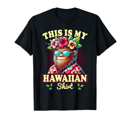 Hawaii, Kinder Jungen, Luau Party, Bigfoot, This Is My Hawaiian T-Shirt Hawaii, Kinder Jungen, Luau Party, Bigfoot, This Is My Hawaiian T-Shirt von Hawaiian Vacation Outfits For Women Men Kids