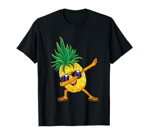 Dabbing Pineapple Hawaii Dab Dance Hawaii Kinder T-Shirt Dabbing Pineapple Hawaii Dab Dance Hawaii Kinder T-Shirt von Hawaiian Vibes Tropical Party Gift Store