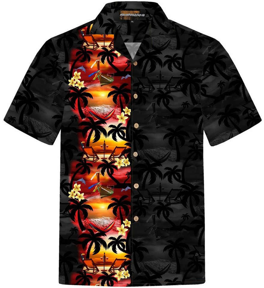 Hawaiihemdshop.de Hawaiihemd Hawaiihemdshop Hawaii Hemd Herren Baumwolle Kurzarm Strand Shirt von Hawaiihemdshop.de