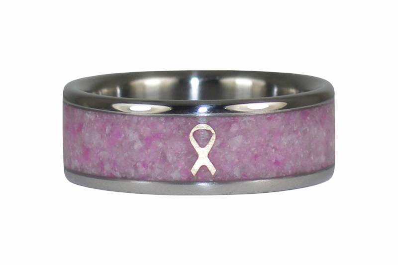 Kampf-Krebs-Ring Mit Goldband Und Rosa Sugilith von Hawaiititanium