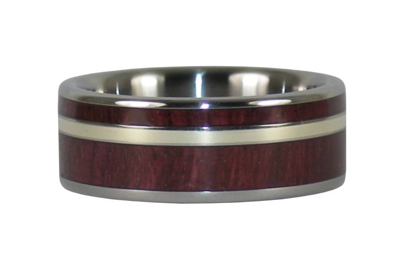 Purple Heart Und Gold Titanring von Hawaiititanium