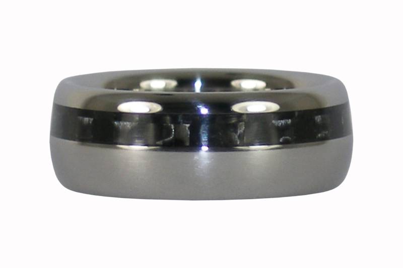 Schwarze Kohlefaser-Titan-Ring von Hawaiititanium