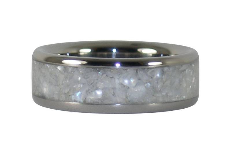 Weiße Perle Titanring von Hawaiititanium