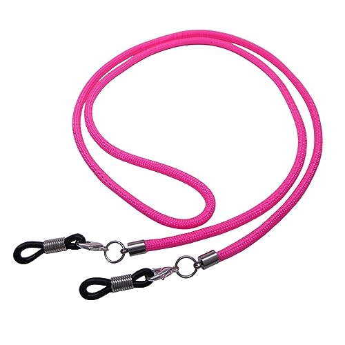 Hawhy Handgemachtes Brillenband aus Paracord für Lesebrillen und Sonnenbrillen, Neon Pink - Inkl. 4 Ersatz Brillenschlaufen von Hawhy