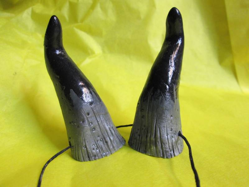 Handgefertigte Resin Horn Kostümhörner Kleiner Faun Satyr Cosplay von HawkEyeMasks