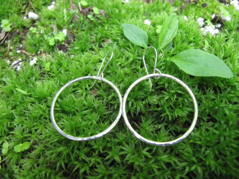 sterling Silber Creolen sterling Silber Creolen von HawkandBough