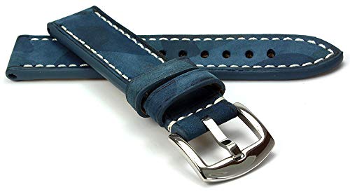Hawker RIOS1931 Rindsleder Uhrenarmband handgemacht in Deutschland Robust 24mm Marineblau Camouflage Hawker RIOS1931 Rindsleder Uhrenarmband handgemacht in Deutschland Robust 24mm Marineblau Camouflage von Hawker