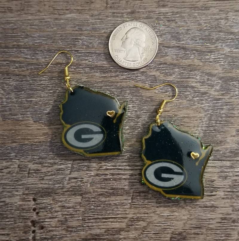Fußball Themen Ohrringe. Ich Kann Es Individuell Mit Jedem Team Anfertigen von HawkinsHobbiesArt