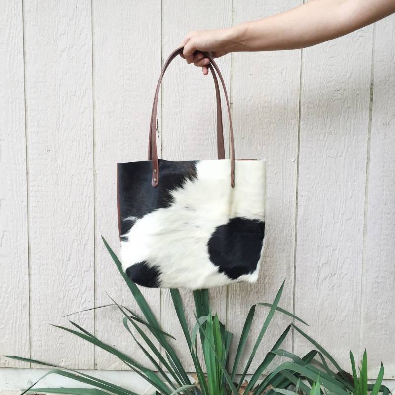 Handgefertigte Rindsleder Und Leder Tote Echtes Robustes Hergestellt in Den Usa - Western Ranch Yellowstone Cowgirl Style von HawksAndDoves
