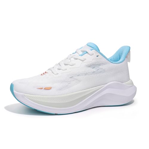Hawkwell Cloud Zero Active Cushion für Damen, atmungsaktive Tennis-, Walking- und Fitnessschuhe, modische Sneakers, Fitness- und Krankenpflegeschuhe, weiß blau, Strick, EU 42 Hawkwell Cloud Zero Active Cushion für Damen, atmungsaktive Tennis-, Walking- und Fitnessschuhe, modische Sneakers, Fitness- und Krankenpflegeschuhe, weiß blau, Strick, EU 42 von Hawkwell