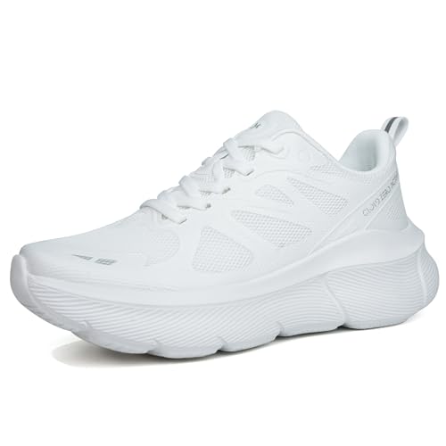 Hawkwell Cloud Zero Active Walking- und Tennisschuhe für Damen, gepolstert, atmungsaktiv, für Sport, Fitnessstudio, Training, Joggen, Sport-Sneaker, rutschfest, für medizinische Zwecke, Weiß, EU 41 Hawkwell Cloud Zero Active Walking- und Tennisschuhe für Damen, gepolstert, atmungsaktiv, für Sport, Fitnessstudio, Training, Joggen, Sport-Sneaker, rutschfest, für medizinische Zwecke, Weiß, EU 41 von Hawkwell