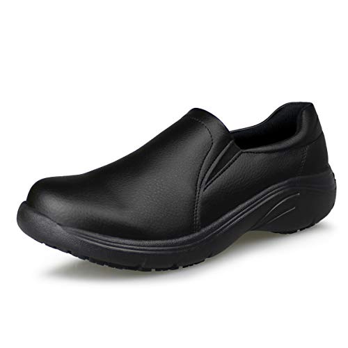 Hawkwell Damen Leichte Komfort Krankenschwester Schuhe rutschfeste Stillschuhe,Schwarz EU 36 von Hawkwell