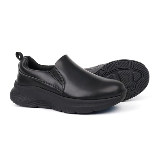 Hawkwell Damen Slip-On Arch Support Leichte, rutschfeste und Bequeme Pflegeschuhe, schwarz, Synthetik, Größe 37 von Hawkwell