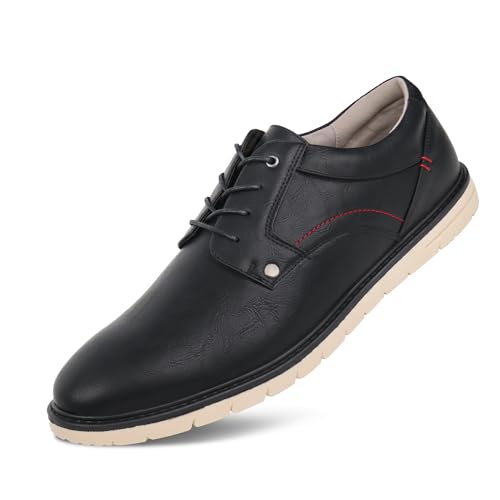 Hawkwell Herren-Oxford-Schuhe in Übergröße, leger, bequem, Business-Sneaker, Schwarz, 50 EU Hawkwell Herren-Oxford-Schuhe in Übergröße, leger, bequem, Business-Sneaker, Schwarz, 50 EU von Hawkwell