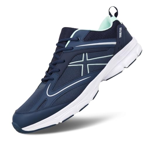 Hawkwell Herren-Sneakers in Übergröße, lässig, leicht, zum Gehen, Sportschuhe, EU-Größe 47 48 49 50 51 52 53, Marineblau, Mesh, EU 50 Hawkwell Herren-Sneakers in Übergröße, lässig, leicht, zum Gehen, Sportschuhe, EU-Größe 47 48 49 50 51 52 53, Marineblau, Mesh, EU 50 von Hawkwell
