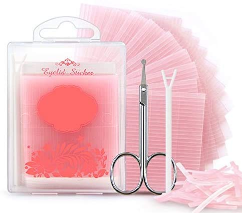 Doppel Augenlid Tape Eyelid Tape Unsichtbar Wasserfest, Eyelid Double Eyelid Fibers Tape Doppeltes Augenlid Aufkleber Band 11 Blatt (572Pcs) von Haxiqiway