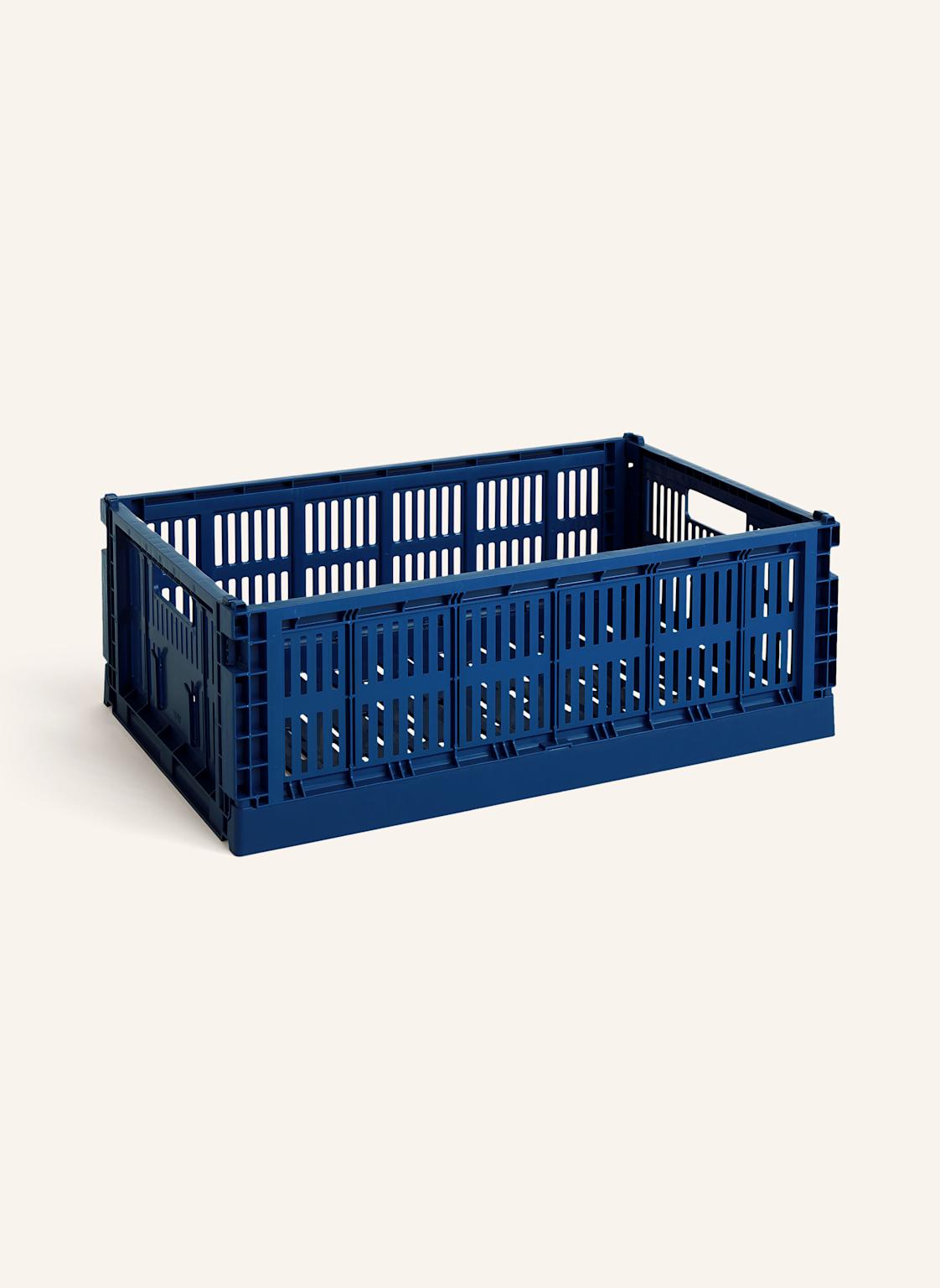 Hay Klappbox Colour Crate Large blau von Hay