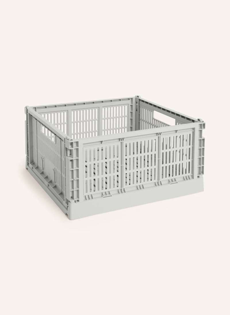 Hay Klappbox Colour Crate Large grau von Hay