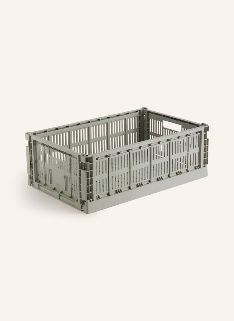 Hay Klappbox Colour Crate Large grau von Hay