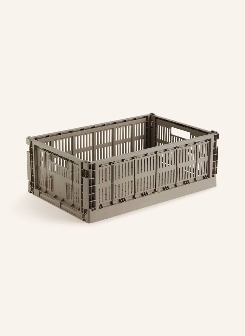 Hay Klappbox Colour Crate Large grau von Hay