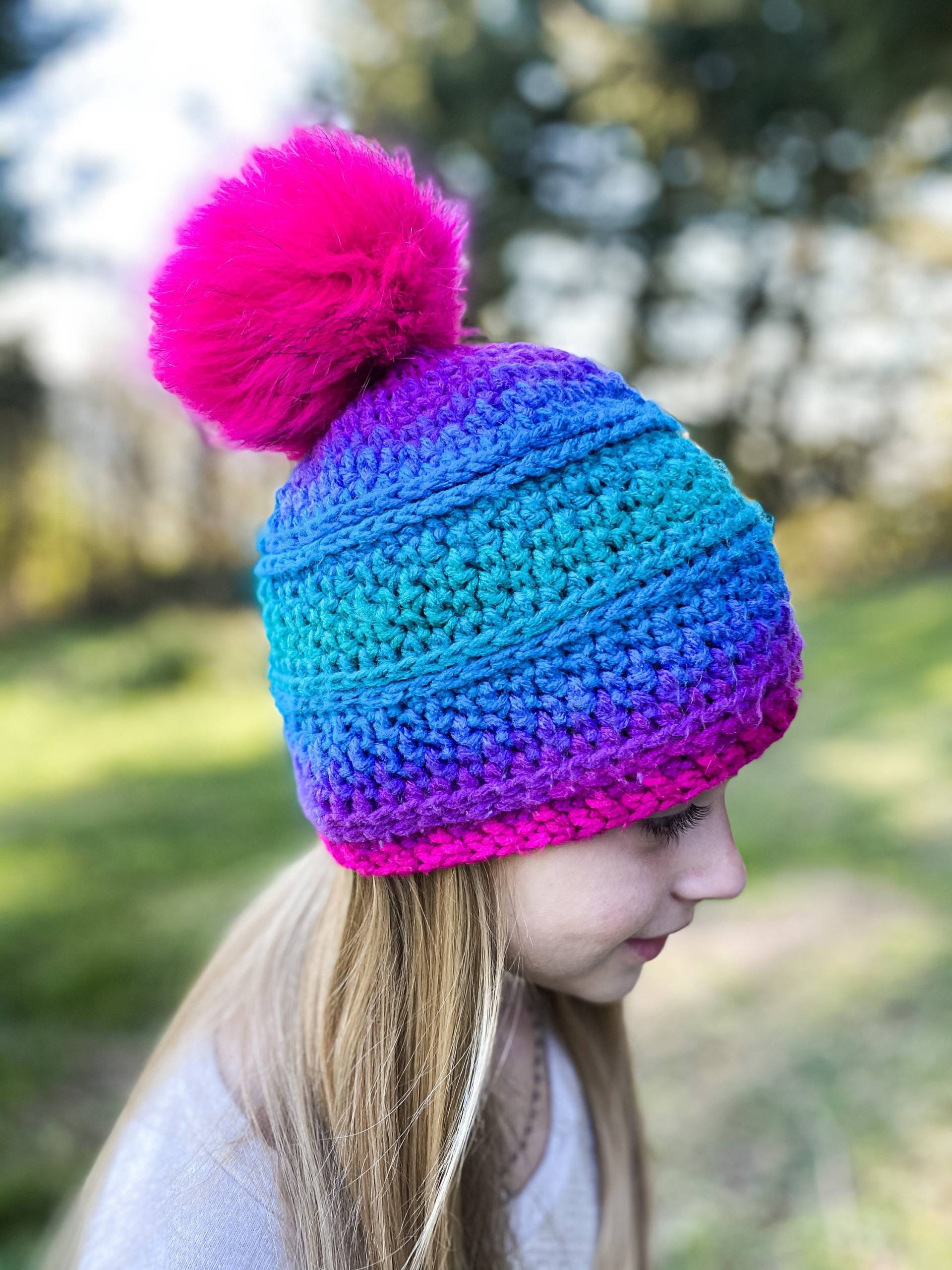 Meerjungfrau Pom Beanie - Kleinkind/Kind/Teen/Erwachsene von HayCreekRoadBoutique