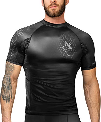 Hayabusa Geo Short Sleeve Rashguard - Zwart / Grijs von Hayabusa
