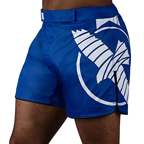 Hayabusa Icon Mid-Length Fight Shorts - Blauw / Wit von Hayabusa