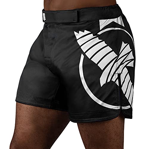 Hayabusa Icon Mid-Length Fight Shorts - Zwart / Wit von Hayabusa