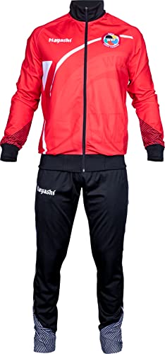 Hayashi Trainingsanzug „Yorokobi“ - schwarz-rot, Gr. L = 180 cm von Hayashi