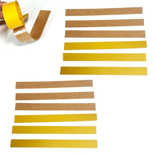 Hayaww 12 Stück self-Adhesive Cork Strips Equine Korkstreifen Korkenstreifen selbstklebend zum Anpassen der Hutgröße zur Passoptimierung Hut Hutband Korkeinlage für Hüte aus Filz Stroh von Hayaww